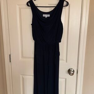 Jumpsuit with front drop neck